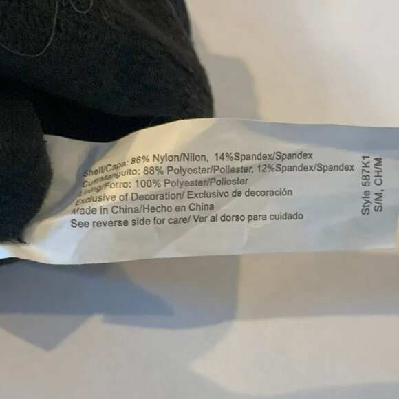 WOMEN'S ISOTONER GRAY/BLACK GLOVES W/ LEOPARD PRINT, SIZE S/M, NEW WITHOUT TAGS, - Picture 6 of 6